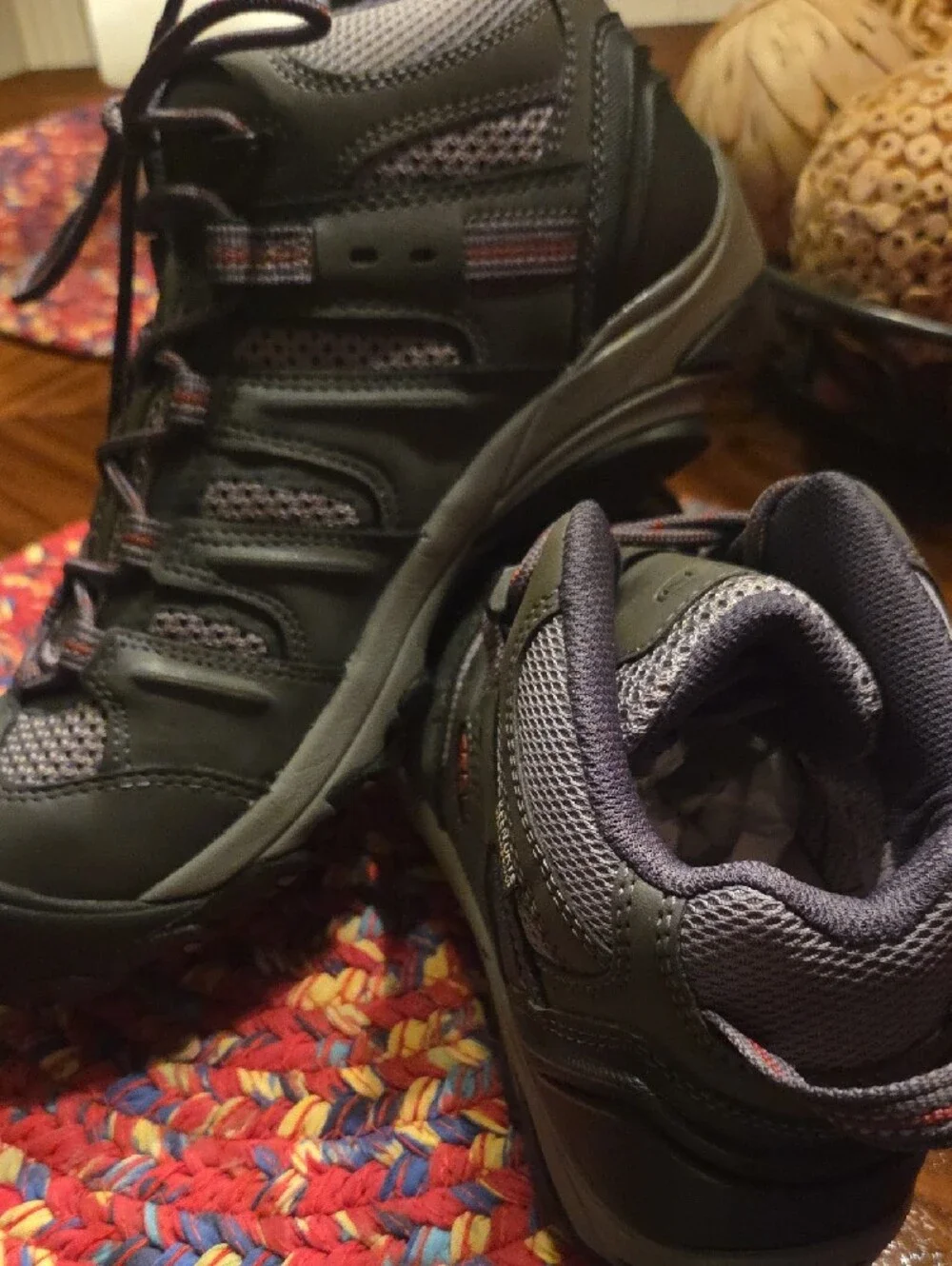 KEEN Black and Gray Men's Waterproof Steel Toe Trail Shoes